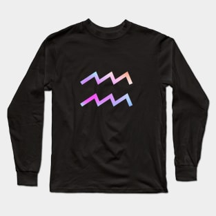 Aquarius colorful aura Long Sleeve T-Shirt